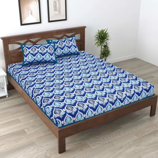 Rajasthani_Traditionally_Printed_Cotton_Doublebed_Bedsheet_With_Pack_of_2_Pillow_Covers