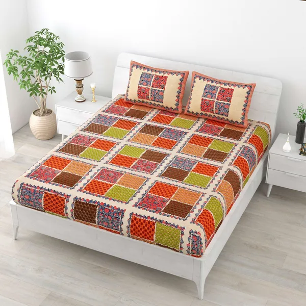 Rajasthani_Traditionally_Printed_Cotton_Doublebed_Bedsheet_With_Pack_of_2_Pillow_Covers