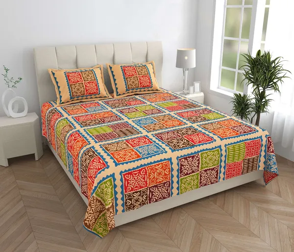 Rajasthani_Traditionally_Printed_Cotton_Doublebed_Bedsheet_With_Pack_of_2_Pillow_Covers