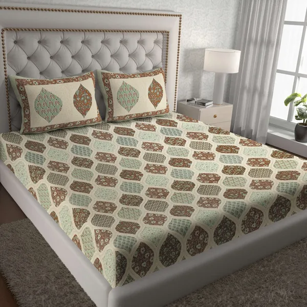 Rajasthani_Traditionally_Printed_Cotton_Doublebed_Bedsheet_With_Pack_of_2_Pillow_Covers