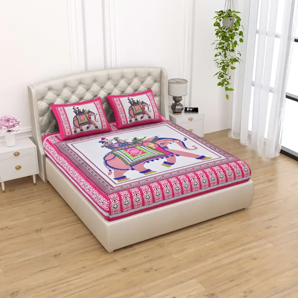 Rajasthani_Traditionally_Printed_Cotton_Doublebed_Bedsheet_With_Pack_of_2_Pillow_Covers