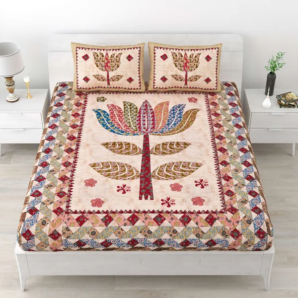 Rajasthani_Traditionally_Printed_Cotton_Doublebed_Bedsheet_With_Pack_of_2_Pillow_Covers