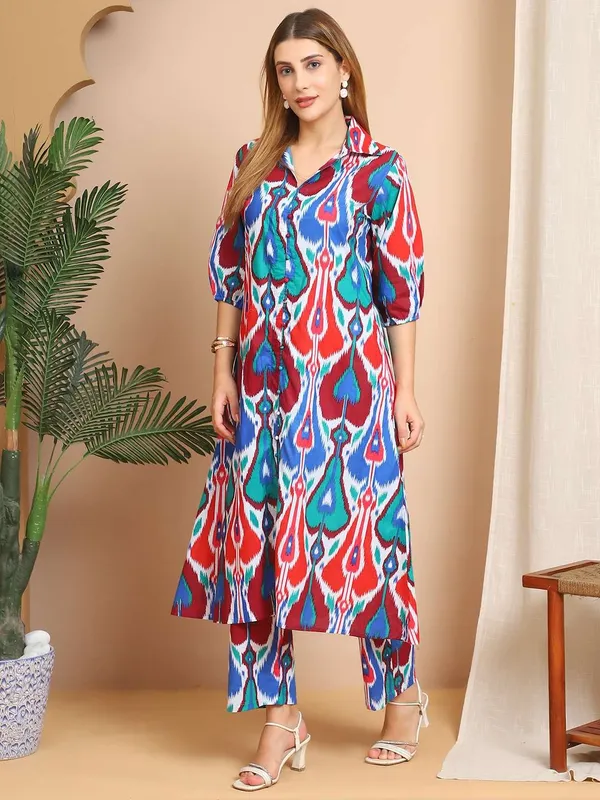 Women's_Pure_Cotton_Printed_Collared_Top_and_Pant_Co-ord_Set_(Multti_Color5)_-_M
