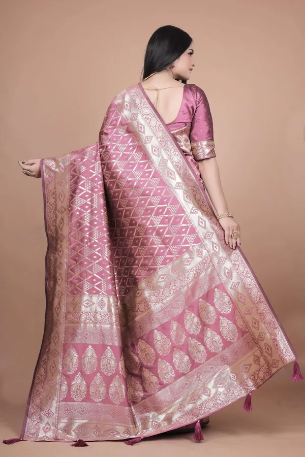 Mauve_Banarasi_Silk_Saree_with_Silver_Geometric_&_Floral_Zari_|_Wedding_&_Festive_Wear_|_Elegant_Designer_Saree