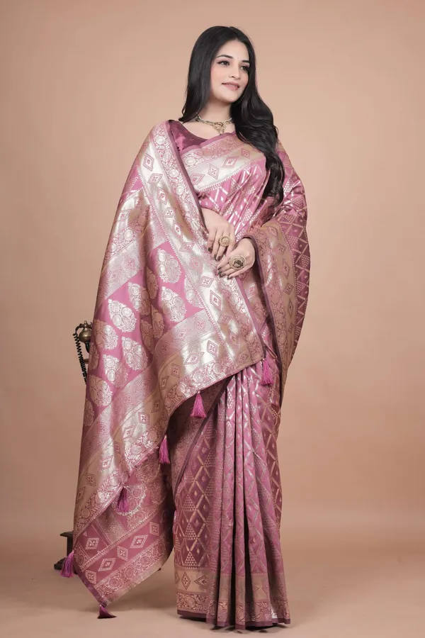Mauve_Banarasi_Silk_Saree_with_Silver_Geometric_&_Floral_Zari_|_Wedding_&_Festive_Wear_|_Elegant_Designer_Saree