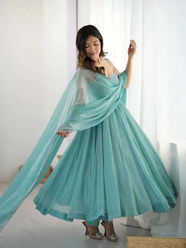 Womens_Crunchy_Silk_Anarkali_Kurti_with_Pant_&_Dupatta_Set_-_XL