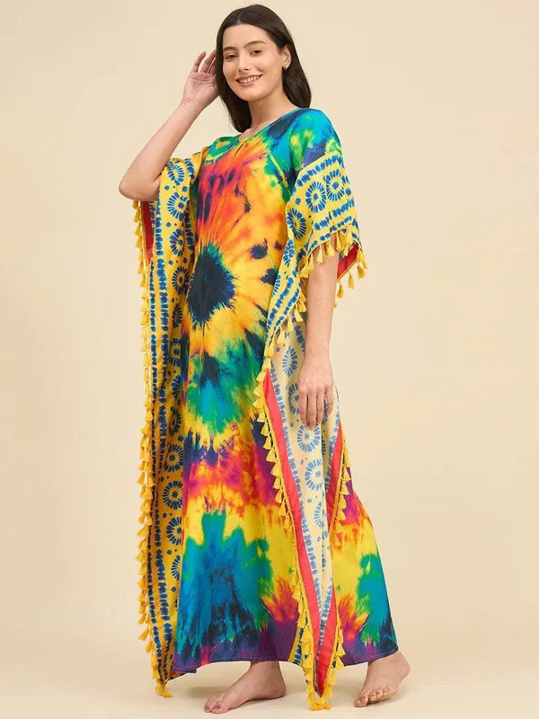 Women's_Cotton_Tie_Dye_Print_Flowing_Bell_Sleeves_Full_Length_Kaftan_Drees_Casual_Beach_Wear_(_Multicolor_)_-_XXL