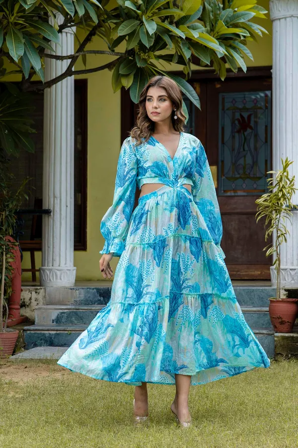 Women's_Silk_Printed_V-Neck_Long_Bell_Sleeves_Tiered_Maxi_Dress_Gown_-_XXL