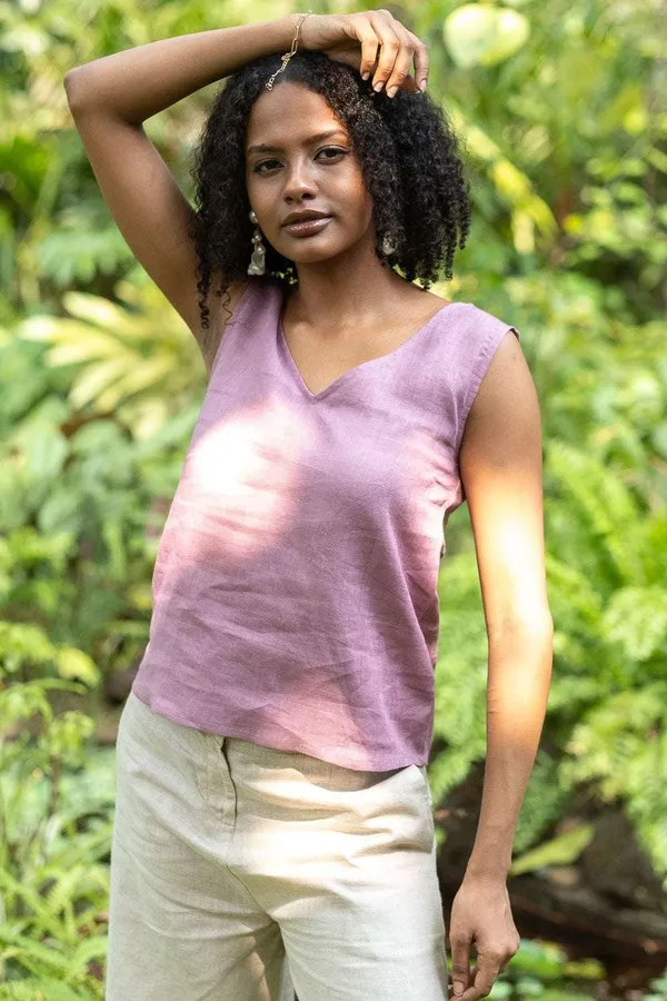 Women's_Cotton_Solid_V_Neck_Sleeveless_2_Piece_Outfit_Loose_Tank_Top_and_Wide_Leg_Palazzo_Pants_Sets_cord_set_(_Purple_)_-_M