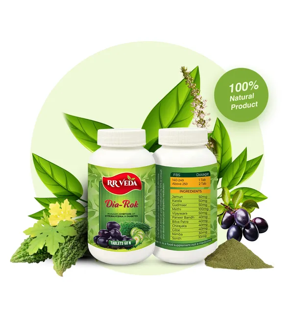 Rr_Veda_Dia_Rok_Reverse_Your_Diabetics_60_Tablets