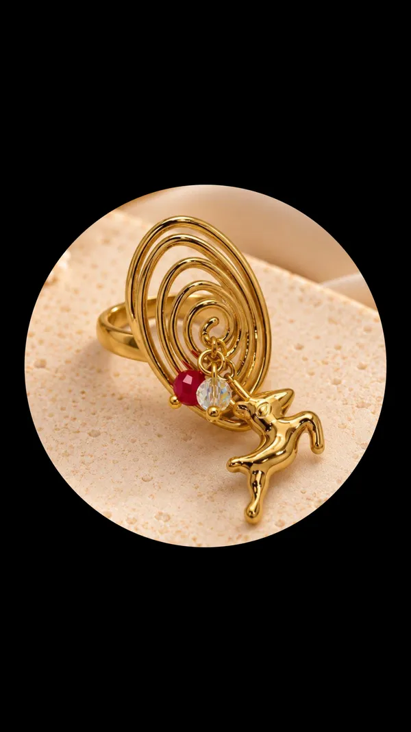 Red_Gold_Anti_Tarnish_Alloy_Spiral_Fairy_Charm_Ring_For_Women