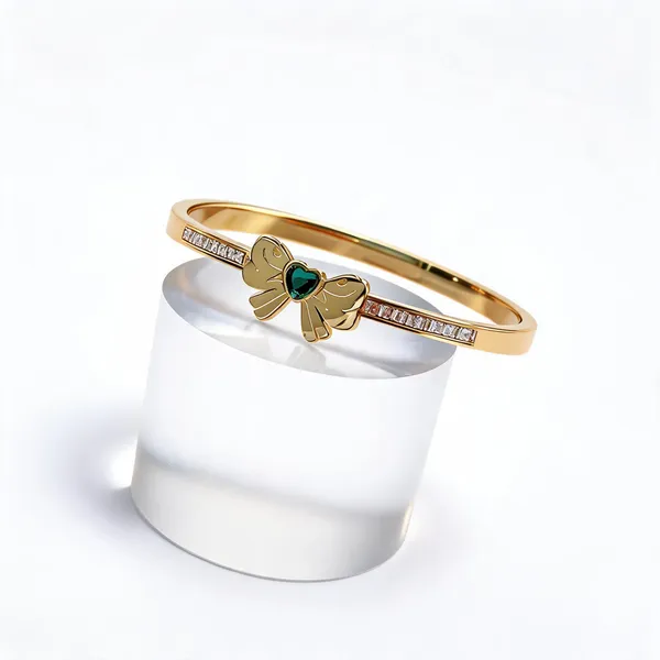 Gold_Anti_Tarnish_Alloy_Bow_Bangle_For_Women