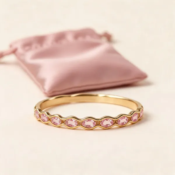 Gold_Pink_Anti_Tarnish_Alloy_Stone_Link_Bangle_For_Women