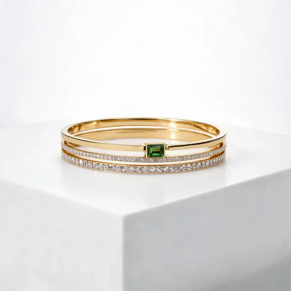 Gold_Green_Anti_Tarnish_Alloy_Stone_Studded_Bangle_For_Women