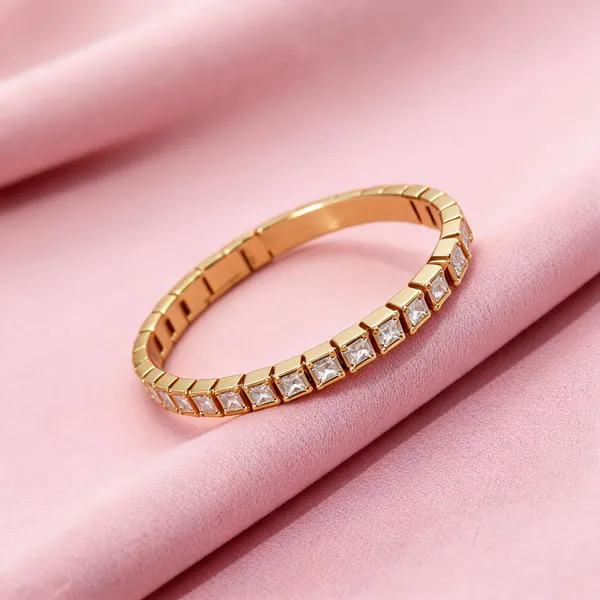 Gold_Pink_Anti_Tarnish_Alloy_Stone_Link_Bangle_For_Women
