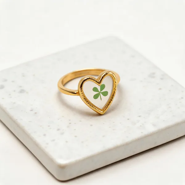 Green_Stainless_Steel_Heart_Shaped_Ring_For_Women
