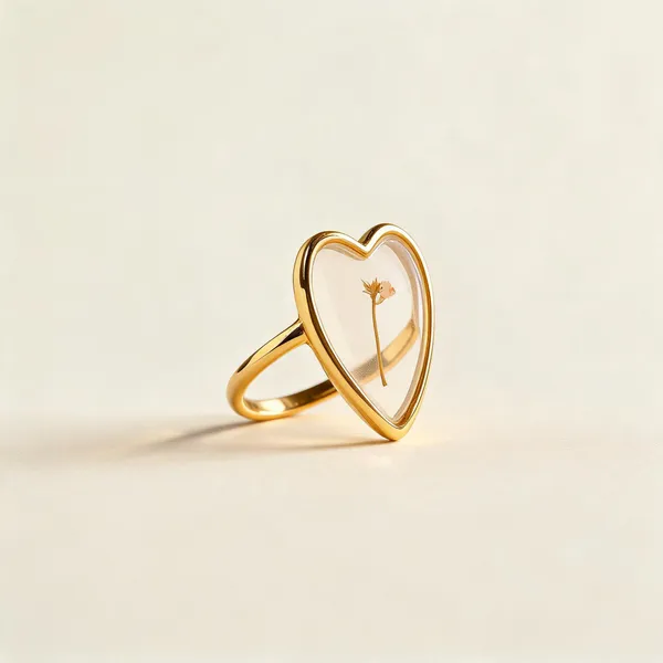 Gold_And_White_Stainless_Steel_Heart_Ring_For_Women