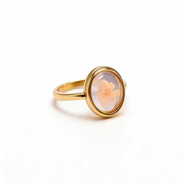 Green_Stainless_Steel_Floral_Ring_For_Women