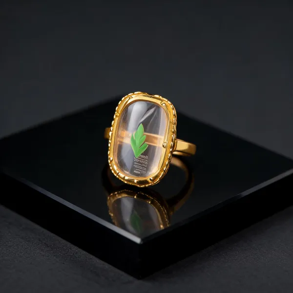 Green_Stainless_Steel_Oval_Butterfly_Statement_Ring_For_Women