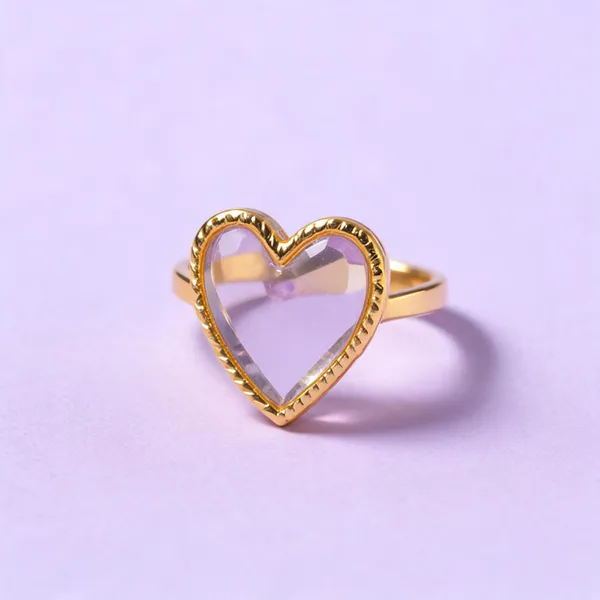 Green_Stainless_Steel_Heart_Shaped_Ring_For_Women