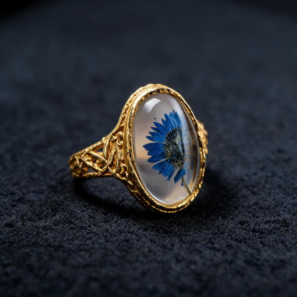 Green_Stainless_Steel_Oval_Blue_Stone_Ring_For_Women