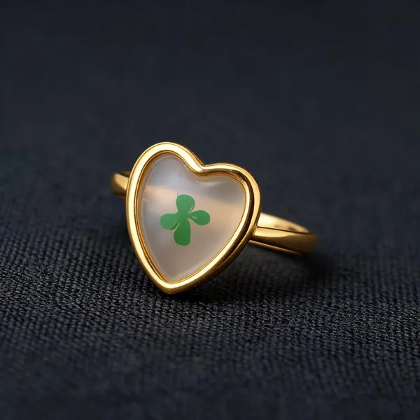Green_Stainless_Steel_Heart_Shaped_Ring_For_Women