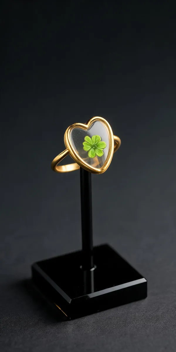 Green_Stainless_Steel_Heart_Shaped_Floral_Ring_For_Women