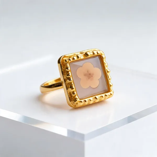 Gold_Stainless_Steel_Square_Floral_Ring_For_Women