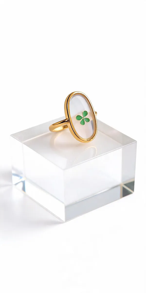 Green_Stainless_Steel_Statement_Ring_For_Women