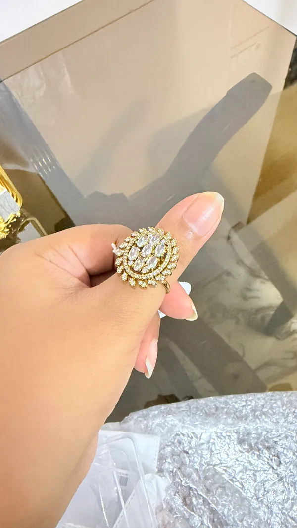 Copper_Alloy_Oval_Stone_Statement_Ring_For_Women