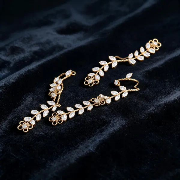 Gold_White_Stainless_Steel_Floral_Hand_Chain_Ring_Set_For_Women