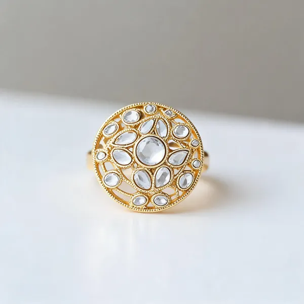 Gold_Kundan_Circular_Stone_Ring_For_Women