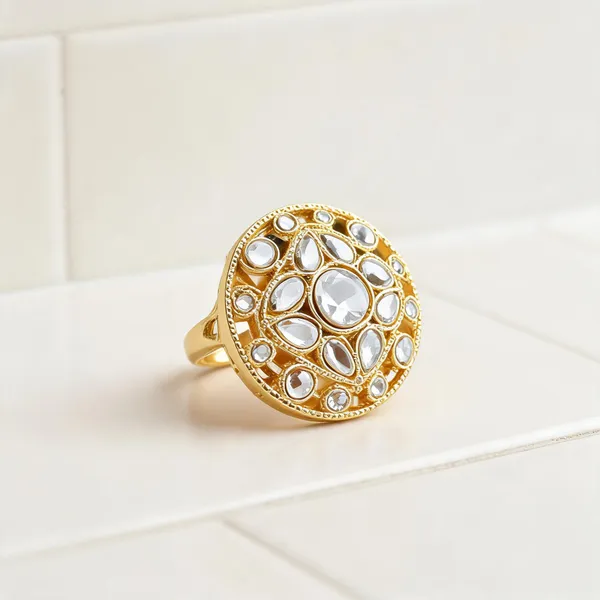 Gold_Kundan_Circular_Stone_Ring_For_Women