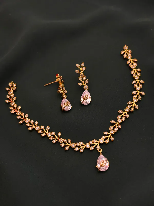 AD_Leaf_earrings_and_necklace_Set_for_Women