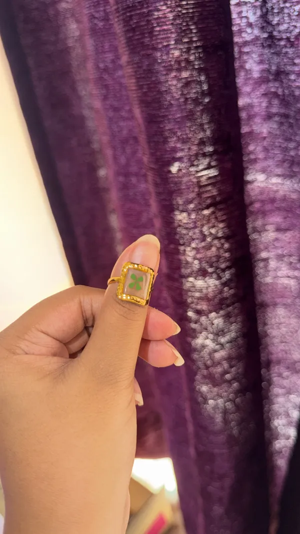 Gold_Tone_Clover_Statement_Ring_for_Women