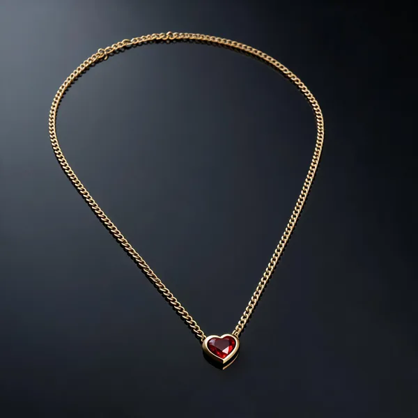 Red_Stainless_Steel_Heart_Pendant_Neck_Chain_For_Women