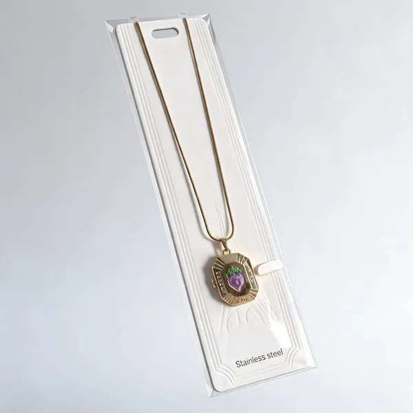 Gold_Purple_Stainless_Steel_Pendant_Neck_Chain_For_Women