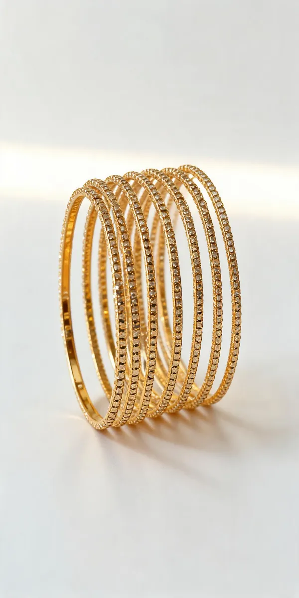 Gold_Alloy_Textured_Bangle_Bracelet_Set_For_Women