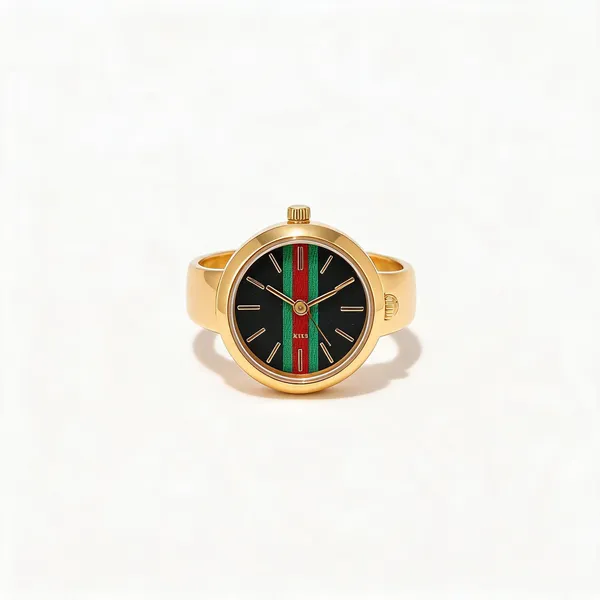 Gold_Green_Stainless_Steel_Round_Dial_Ring_Watch_For_Women