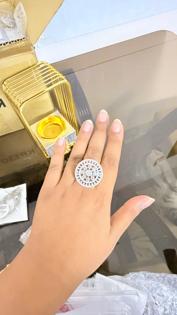 White_Alloy_Ad_Concentric_Circle_Statement_Ring_For_Women
