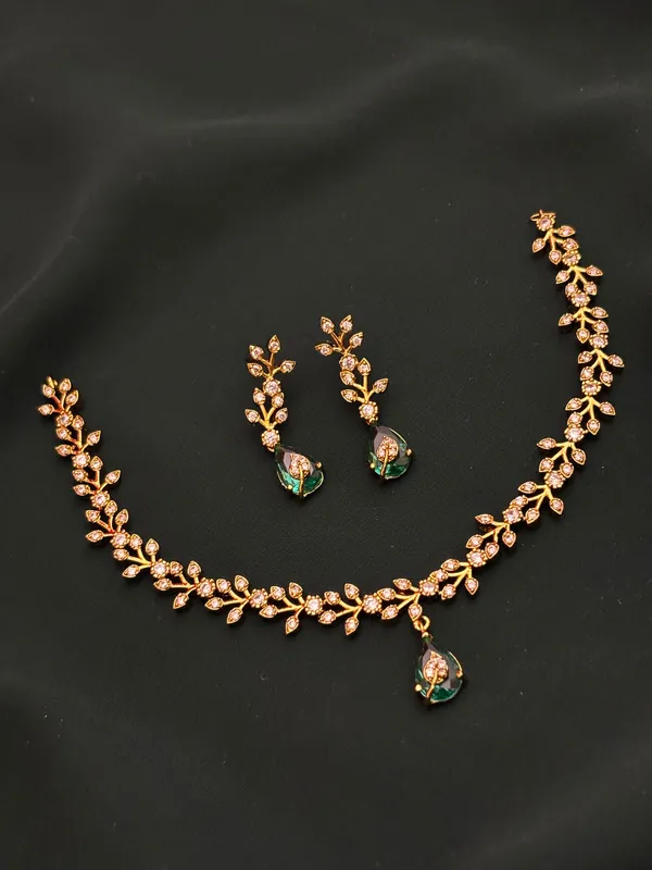 AD_Leaf_earrings_and_necklace_Set_for_Women