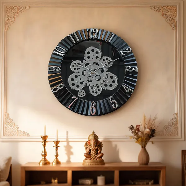 Metal_Industrial_Gear_Design_Black_Silver_Wall_Clock