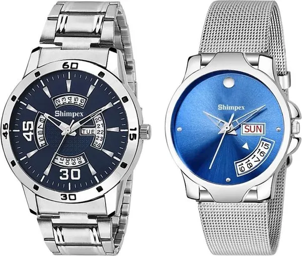 Premium_Watches_Blue_Stainless_Steel_Men_Waterproof_With_A_One_Year_Warranty_Day_And_Date_Analog