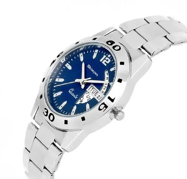 Premium_Watches_Blue_Metal_Men_Waterproof_With_A_One_Year_Warranty_Day_And_Date_Analog