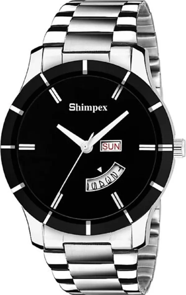 Premium_Watches_Black_Metal_Men_Waterproof_With_A_One_Year_Warranty_Day_And_Date_Analog