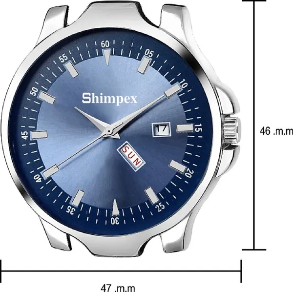 Premium_Watches_Blue_Genuine_Leather_Men_Waterproof_With_A_One_Year_Warranty_Day_And_Date_Analog