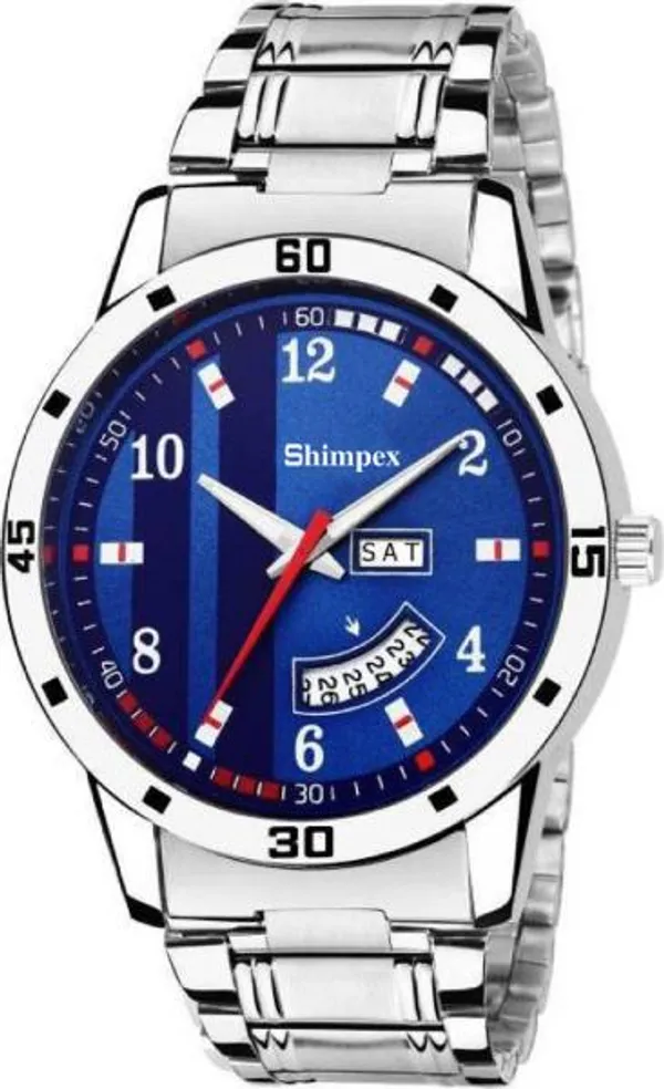 Premium_Watches_Blue_Stainless_Steel_Men_Waterproof_With_A_One_Year_Warranty_Day_And_Date_Analog