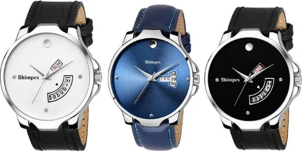 Premium_Watches_Black_Blue_White_Genuine_Leather_Metal_Men_Waterproof_With_A_One_Year_Warranty_Day_And_Date_Analog