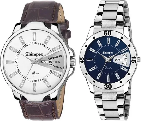Premium_Watches_Blue_White_Metal_Men_Waterproof_With_A_One_Year_Warranty_Day_And_Date_Analog