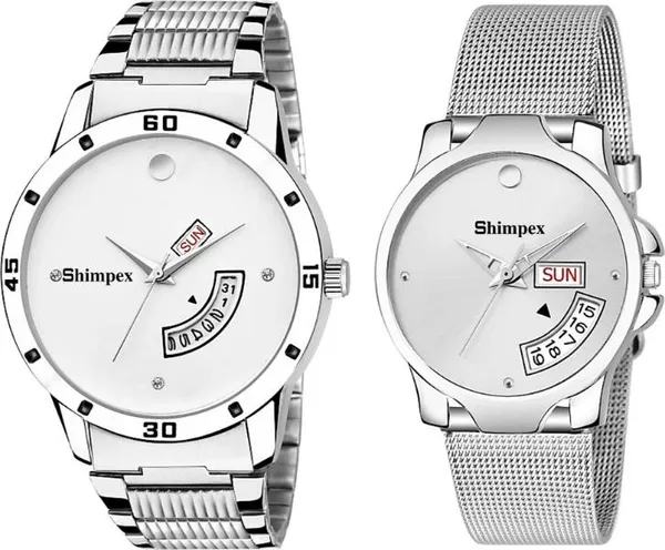 Premium_Watches_Silver_Metal_Men_&_Women_Waterproof_With_A_One_Year_Warranty_Day_And_Date_Analog